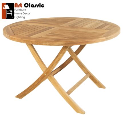 Jasmine Round Folding Table Teak Garden Furniture
