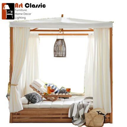 Karimun Cabana Teak Sunbed From Solid Teak Wood