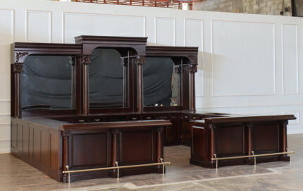 Paris Bar Counter Table Mahogany