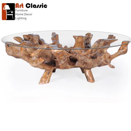 Dieng Dining Table Solid Teak Root Wood Furniture