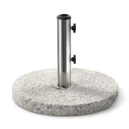 Round Terrazzo Base Umbrella Outdoor & Garden